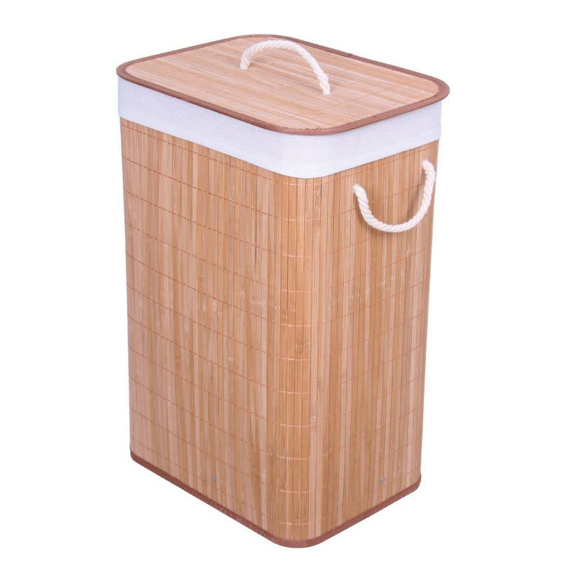 Cesto De Roupa Suja Bambu 72 Litros