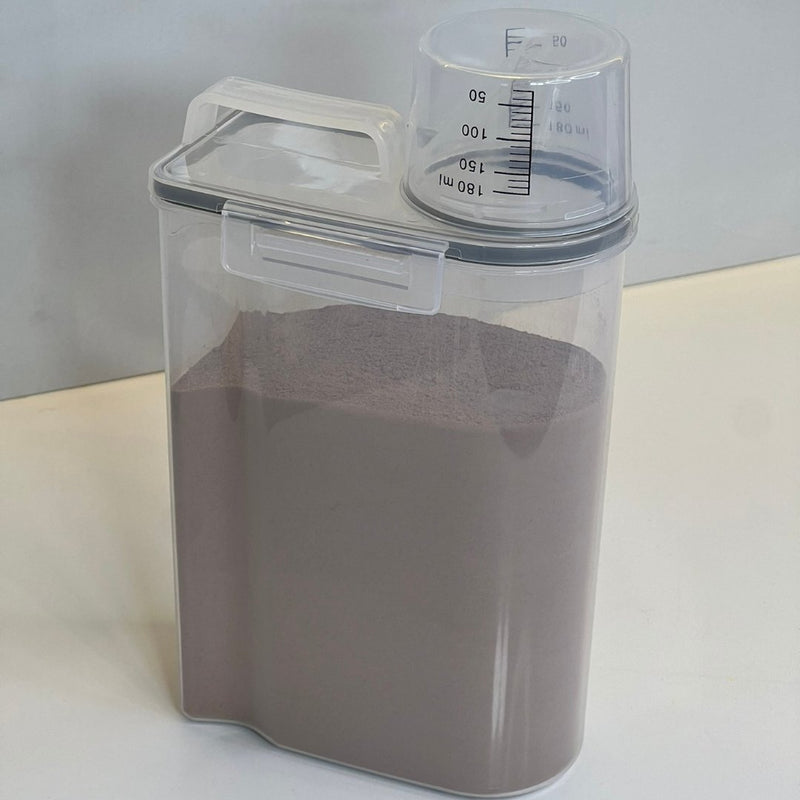 Kit 4 Pote Hermético com Copo Medidor Bico Dosador 2,5 Litros