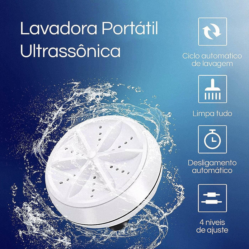 Mini Máquina de Lavar  Portátil Ultra Lava