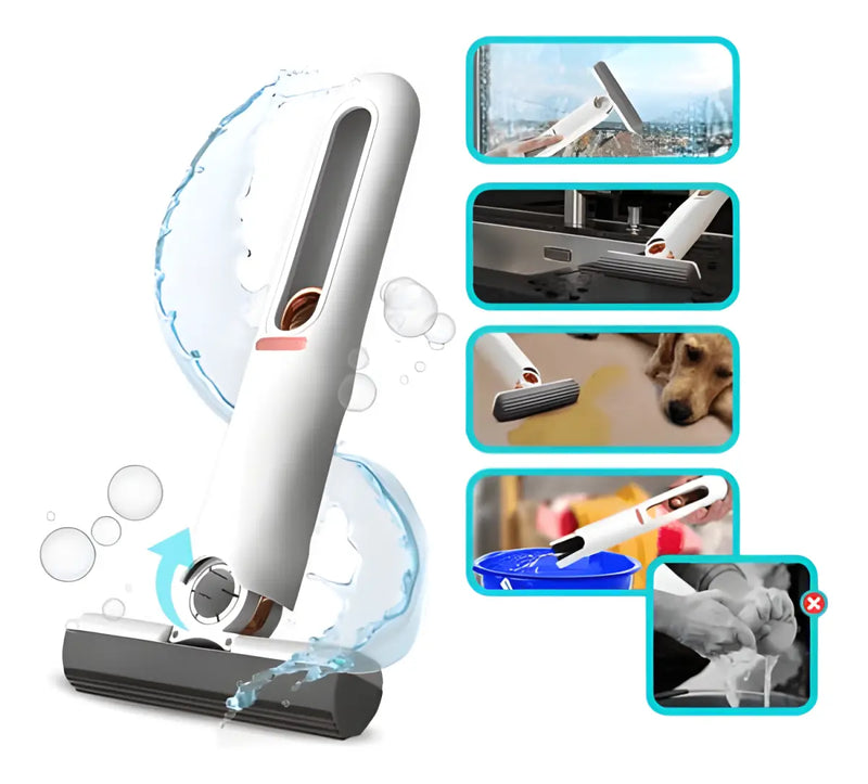 Mini Rodo Esfregão Portátil Limpeza Multifuncional