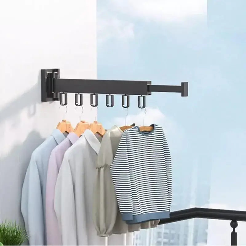 Varal Cabideiro Roupas Parede Retrátil Articulado