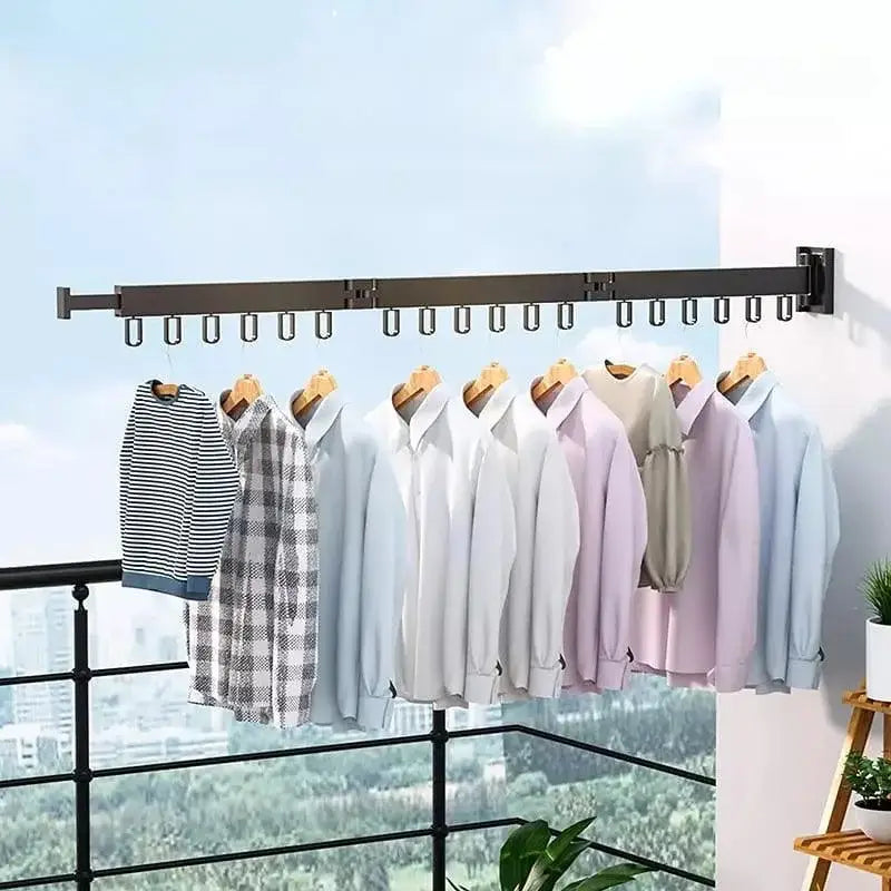 Varal Cabideiro Roupas Parede Retrátil Articulado