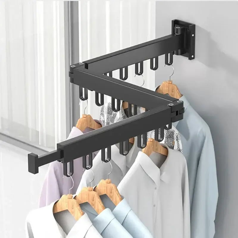 Varal Cabideiro Roupas Parede Retrátil Articulado