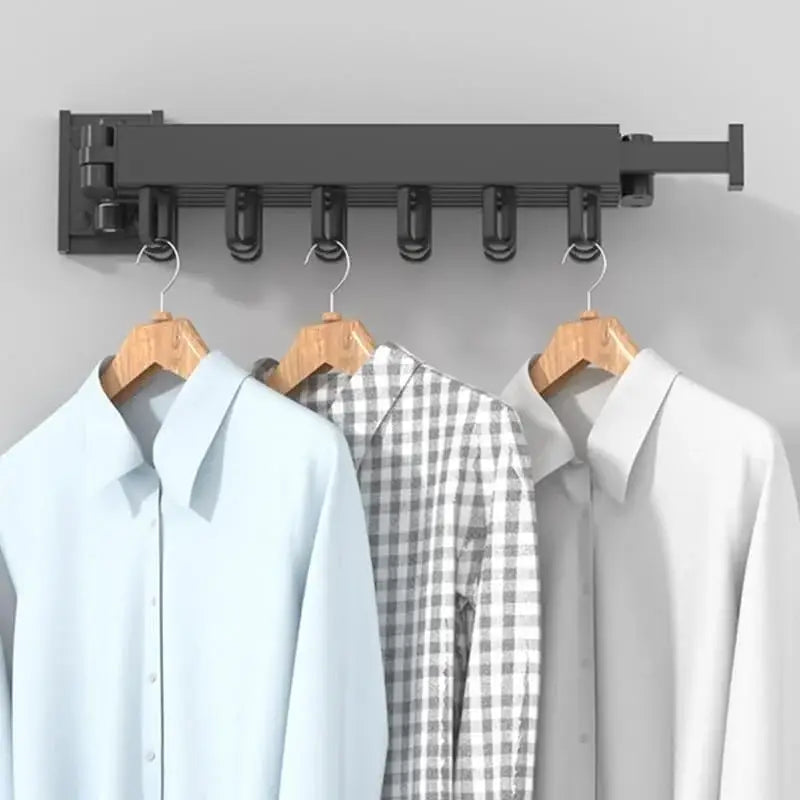 Varal Cabideiro Roupas Parede Retrátil Articulado