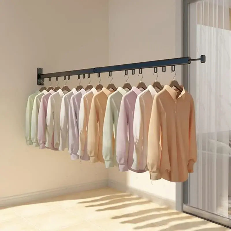 Varal Cabideiro Roupas Parede Retrátil Articulado