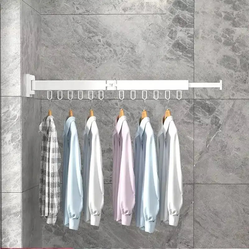 Varal Cabideiro Roupas Parede Retrátil Articulado